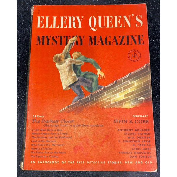 Ellery Queen's Mystery Magazine February 1951 Vol 17 No 87 Irvin S. Cobb