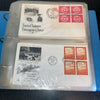 United Nations FDC Lot of 155 UN Postal Covers 1952-1968 Stamps in Binder
