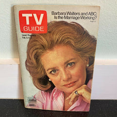 TV Guide February 5 1977 Barbara Walters ABC James Arness PBS Visions