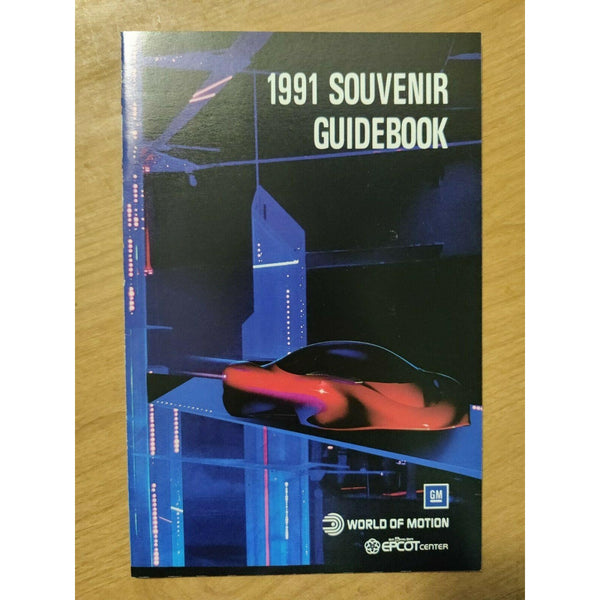 EPCOT Center 1991 Souvenir Guidebook GM World of Motion Disney