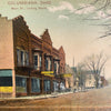 Columbiana Main Street Postcard 1900s Vintage Ohio Koch Bros Grocery PCK Series