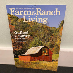 Farm & Ranch Living October Novembet 2021 Barn Quilts Rogue Valley Oregon