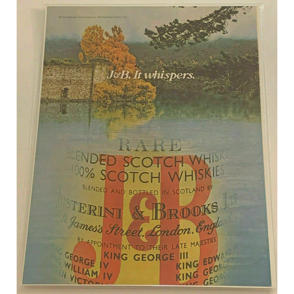 1980 J&B Scotch Whisky Castle Ruins Whiskey Vintage Magazine Print Ad