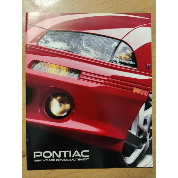 Pontiac 1994 Full Car Line Brochure Grand Am Firebird Trans Am GT Vintage