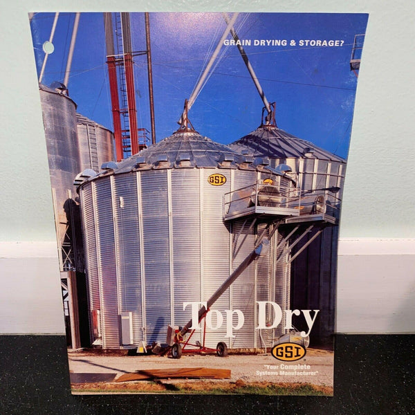 GSI Top Dry Bins Silos Brochure Vintage 1996 Grain Systems Assumption IL Storage