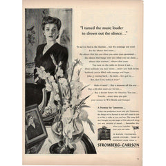 1943 stromberg carlson fm radio sound system Vtg Magazine Print Ad