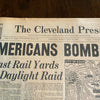 Cleveland Press July 19 1943 WW2 Americans Bomb Rome Complete Newspaper Ohio