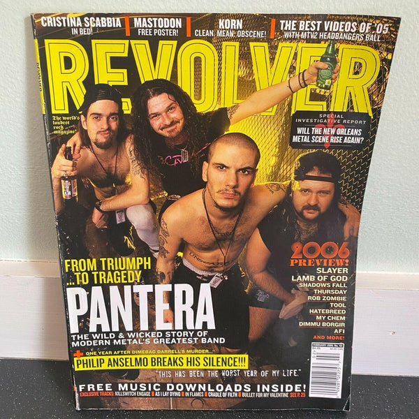 Revolver February 2006 magazine Heavy Metal Music Pantera Dimmu Borgir Korn