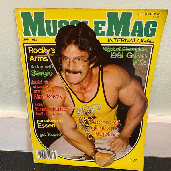 MuscleMag International January 1982 vintage magazine bodybuilding
