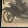 Antique Car RPPC Old Man Beard Real Photo Postcard Vintage Early 1900s Winter