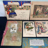 Christmas Cards Vintage Lot of 14 Sleigh Caroling Religious