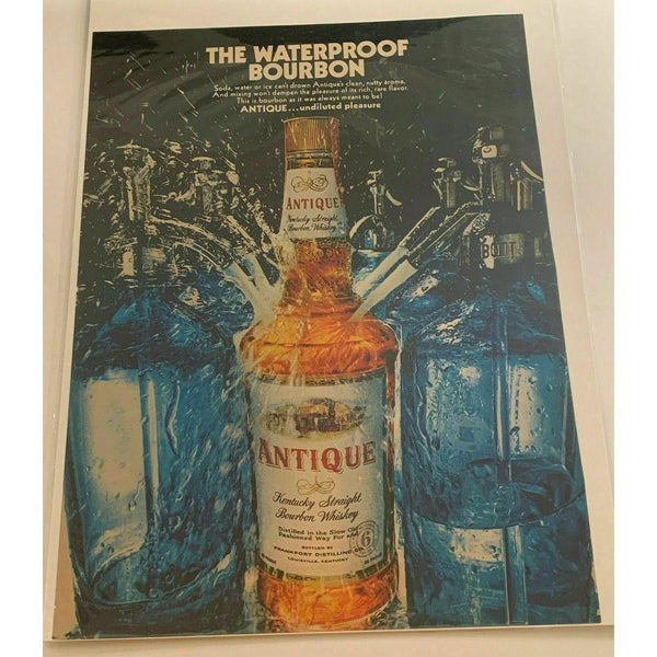 1968 Antique Kentucky Bourbon Whiskey Selzter Bottles Vtg Magazine Print Ad