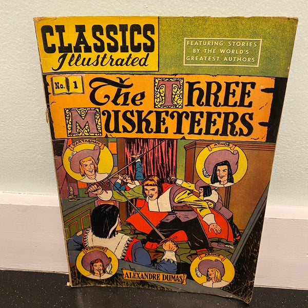 Classics Illustrated 1 The Three Musketeers 1949 comic book HRN 60