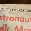 Plain Dealer July 21 1969 Astronauts Walk Moon Landing Newspaper Cleveland Ohio