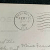 Traveling on a Florida Highway RPPC Postcard 1947 Vintage Trailer RV Car