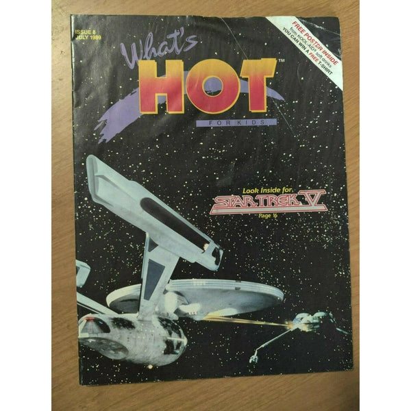 What's Hot For Kids July 1989 vintage magazine Star Trek V General Foods